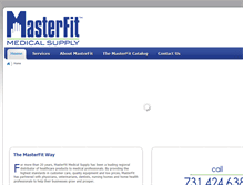 Tablet Screenshot of masterfit.net